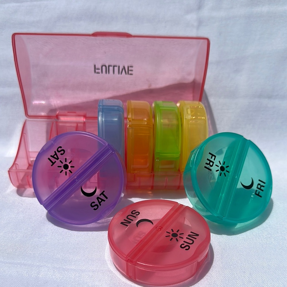 Colorful Weekly Pill Organizer